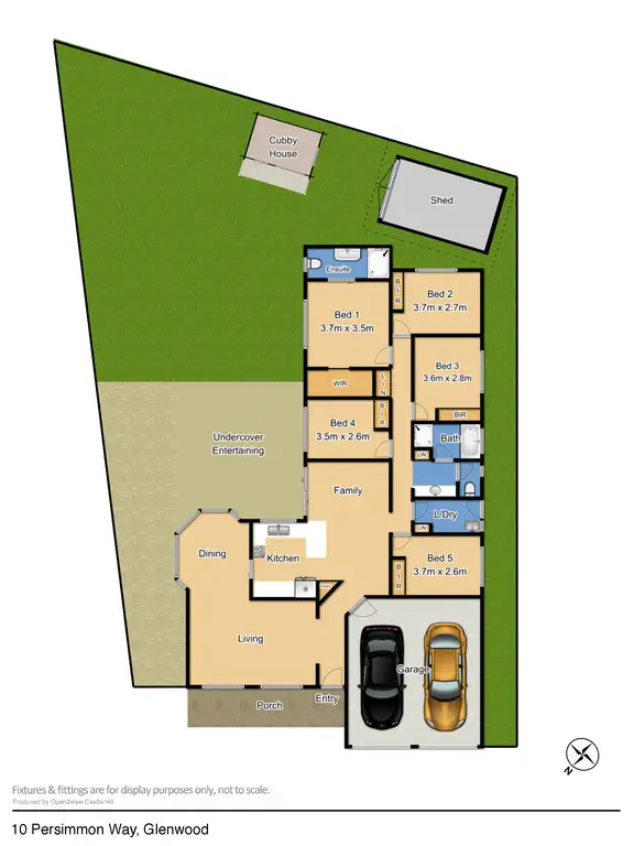 Floorplan of Homely house listing, 10 Persimmon Way, Glenwood NSW 2768