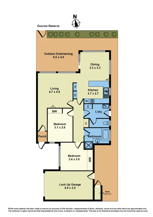 Floorplan of Homely townhouse listing, 2/114 Johnston St, Newport VIC 3015