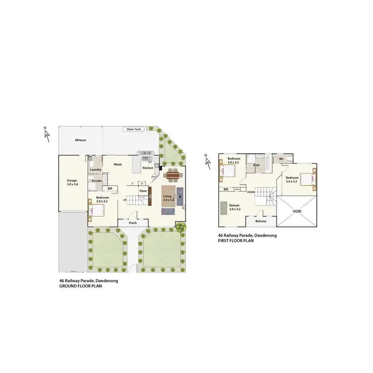Floorplan of Homely house listing, 46 Railway Parade, Dandenong VIC 3175