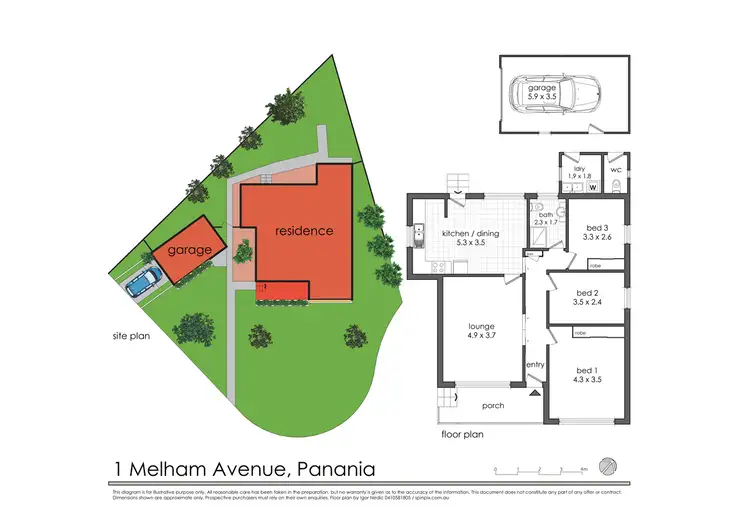 Floorplan of Homely house listing, 1 Melham Avenue, Panania NSW 2213