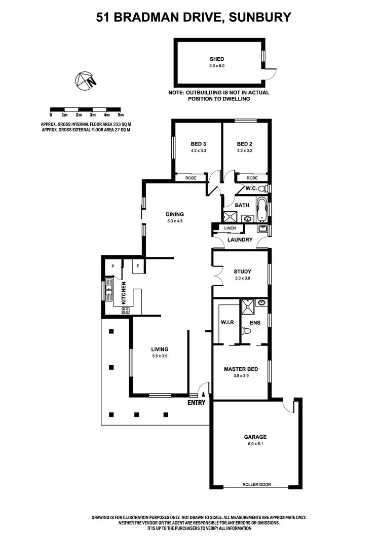 Floorplan of Homely house listing, 51 Bradman Drive, Sunbury VIC 3429
