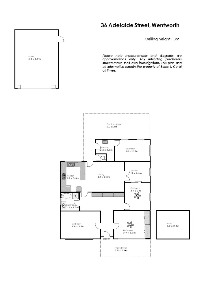 Floorplan of Homely house listing, 36 Adelaide Street, Wentworth NSW 2648