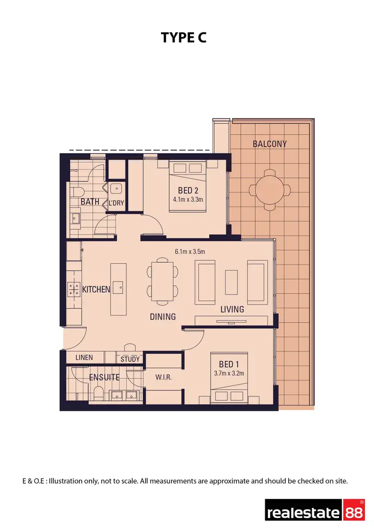 Floorplan of Homely apartment listing, Lot 60/34 Charles Street, South Perth WA 6151