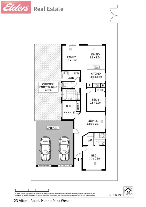 Floorplan of Homely house listing, 23 Vitorio Road, Munno Para West SA 5115