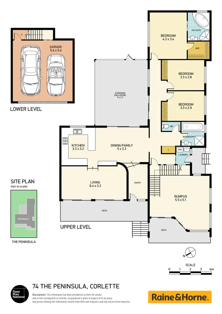 Floorplan of Homely house listing, 74 The Peninsula, Corlette NSW 2315