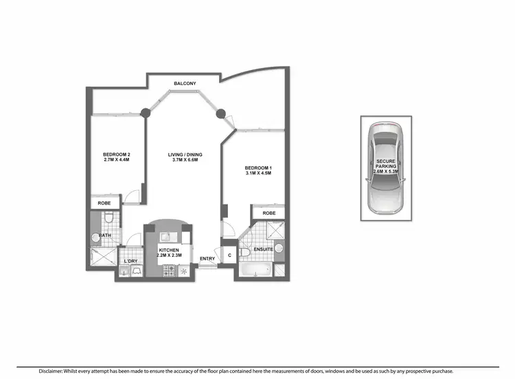 Floorplan of Homely apartment listing, 1402/37 Victor Street, Chatswood NSW 2067