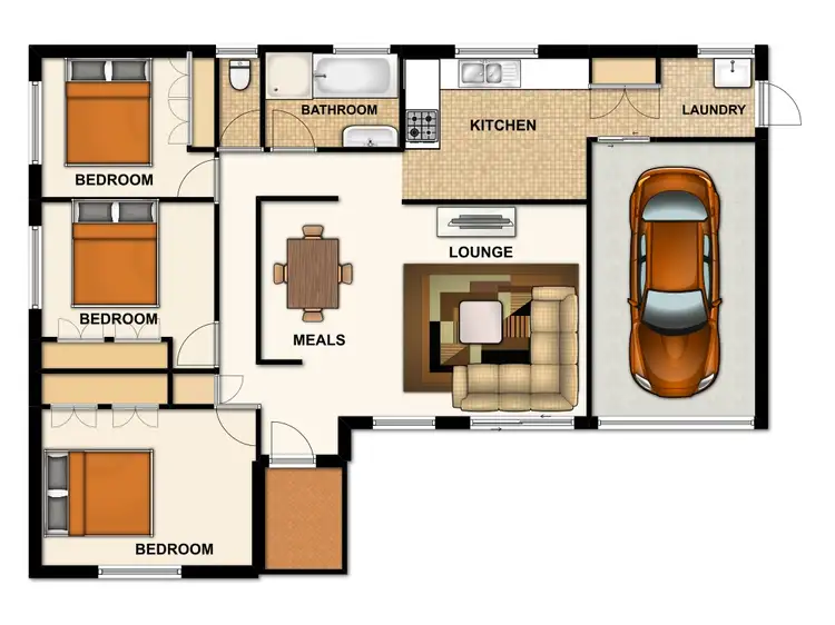 Floorplan of Homely house listing, 55 Akama Rd, Durack QLD 4077
