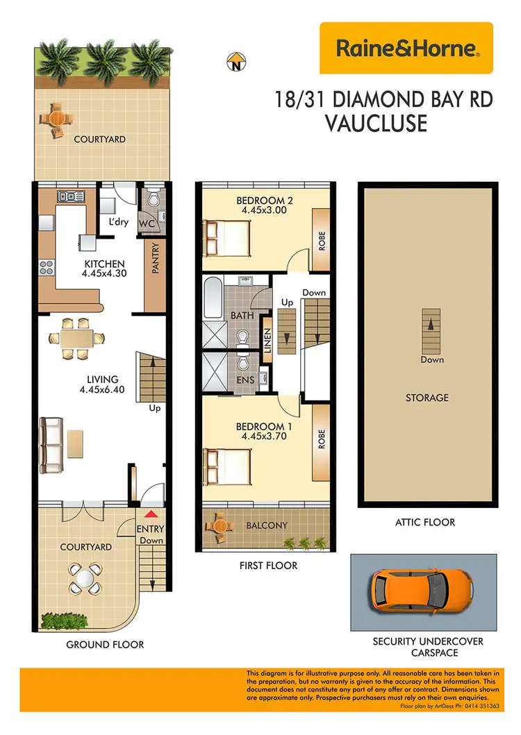 Floorplan of Homely apartment listing, 18/31-39 Diamond Bay Road, Vaucluse NSW 2030