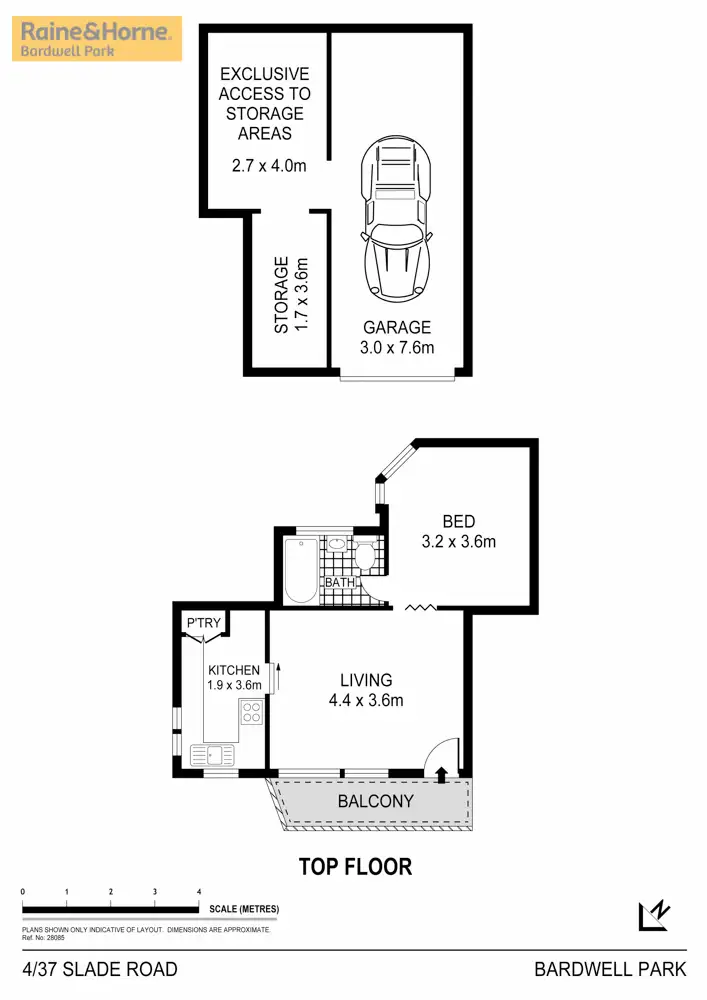 Floorplan of Homely unit listing, 4/37 Slade Road, Bardwell Park NSW 2207