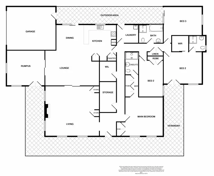 Floorplan of Homely house listing, 1 Douglas Close, Largs NSW 2320