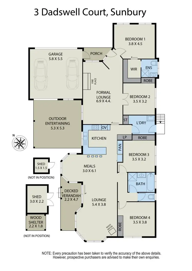 Floorplan of Homely house listing, 3 Dadswell Court, Sunbury VIC 3429