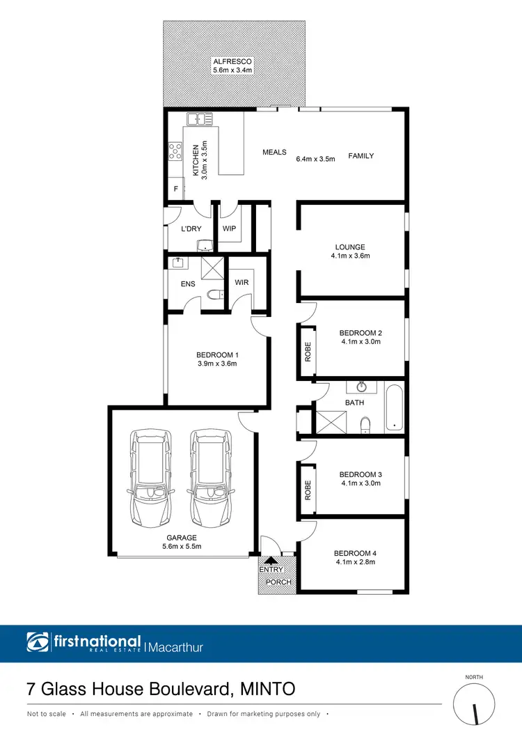 Floorplan of Homely house listing, 7 Glass House Boulevard, Minto NSW 2566