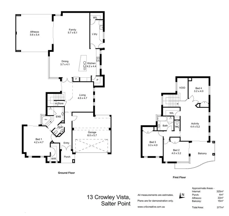 Floorplan of Homely house listing, 13 Crowley Vista, Salter Point WA 6152