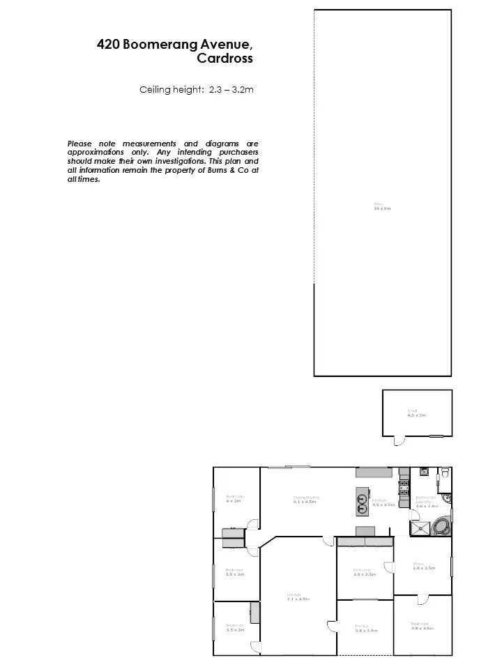Floorplan of Homely house listing, 420 Boomerang Avenue, Cardross VIC 3496