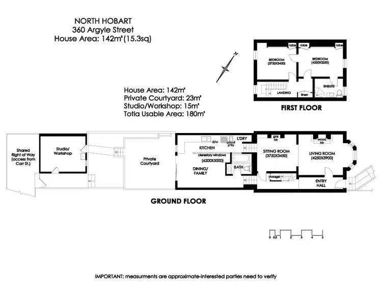 Floorplan of Homely house listing, 360 Argyle Street, North Hobart TAS 7000