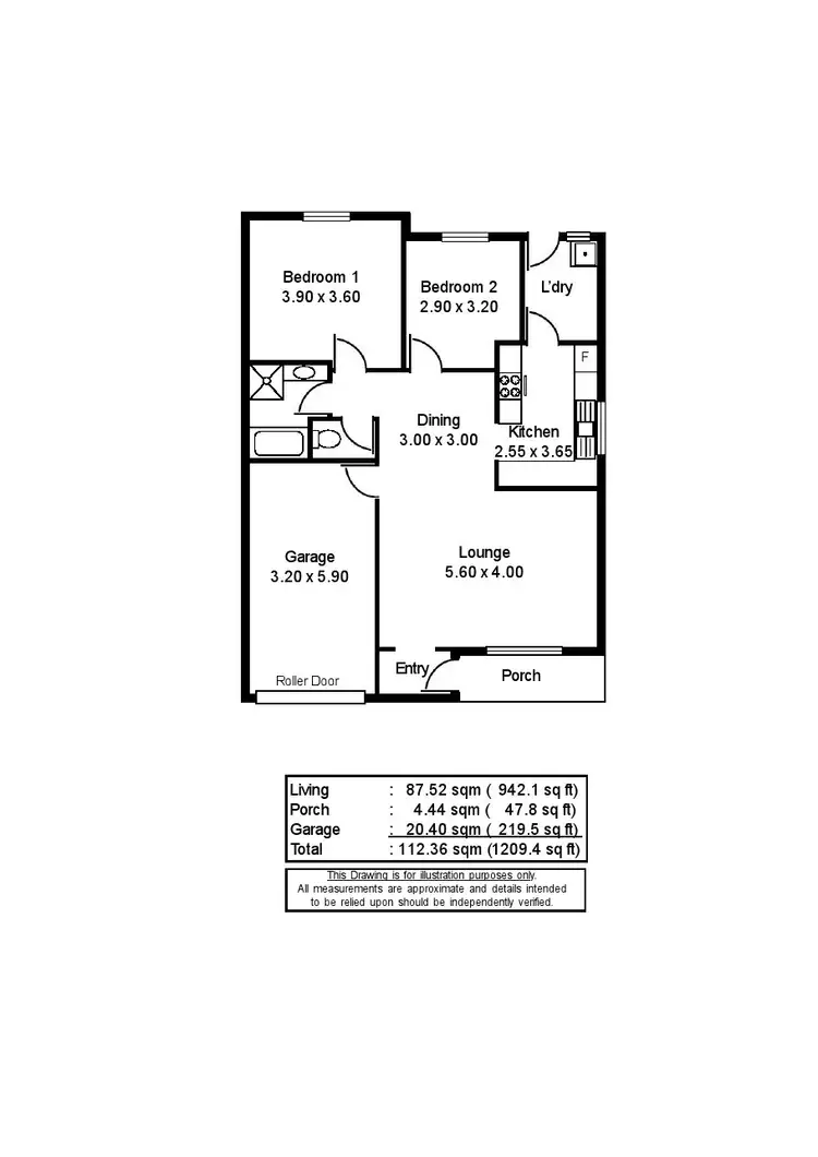 Floorplan of Homely house listing, Unit 2/4 War Memorial Drive, Balaklava SA 5461