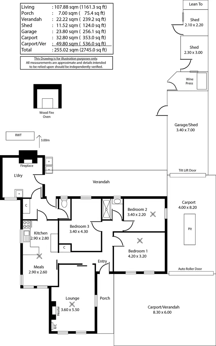 Floorplan of Homely house listing, 12 Wayford Street, Elizabeth Vale SA 5112