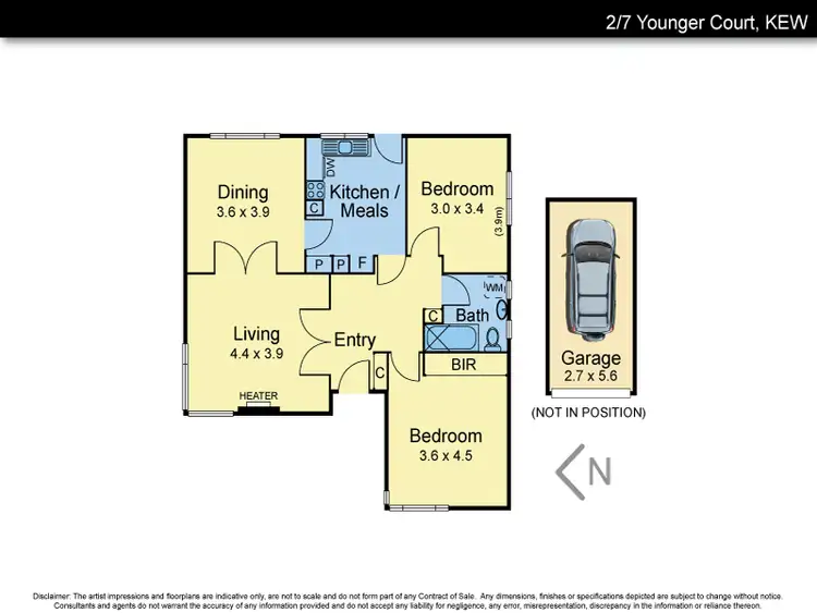 Floorplan of Homely house listing, 2/7 Younger Court, Kew VIC 3101