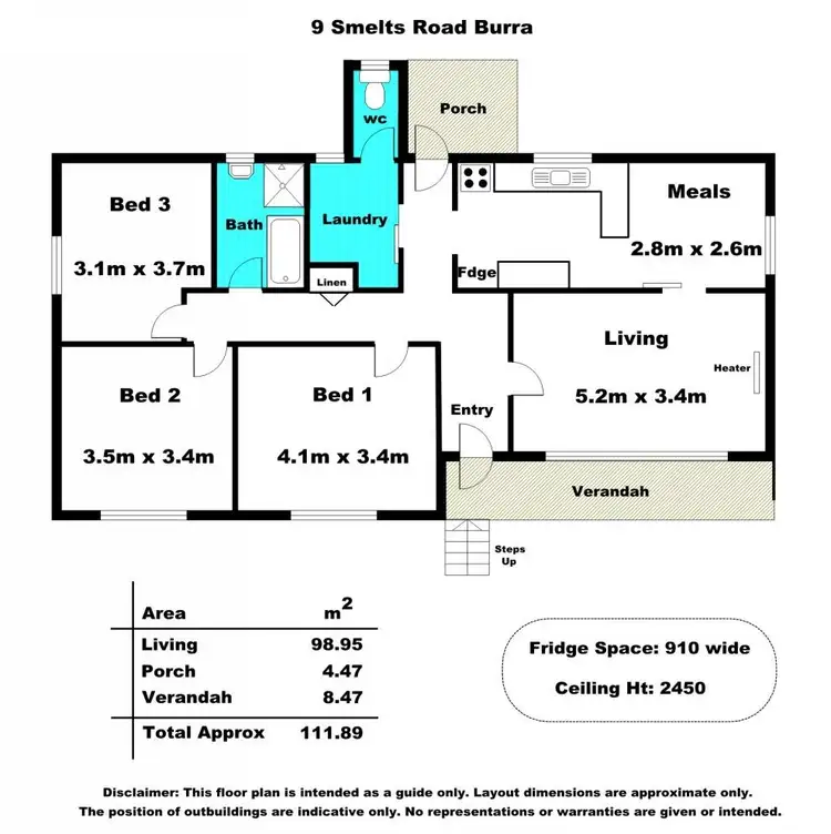 Floorplan of Homely house listing, 9 Smelts Road, Burra SA 5417