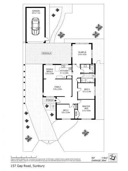 Floorplan of Homely house listing, 157 Gap Road, Sunbury VIC 3429
