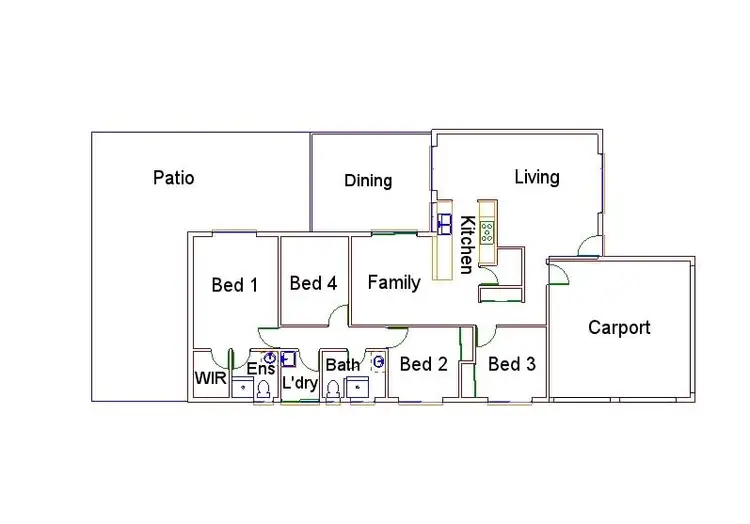 Floorplan of Homely house listing, 5 Octagonal Crescent, Kelso QLD 4815
