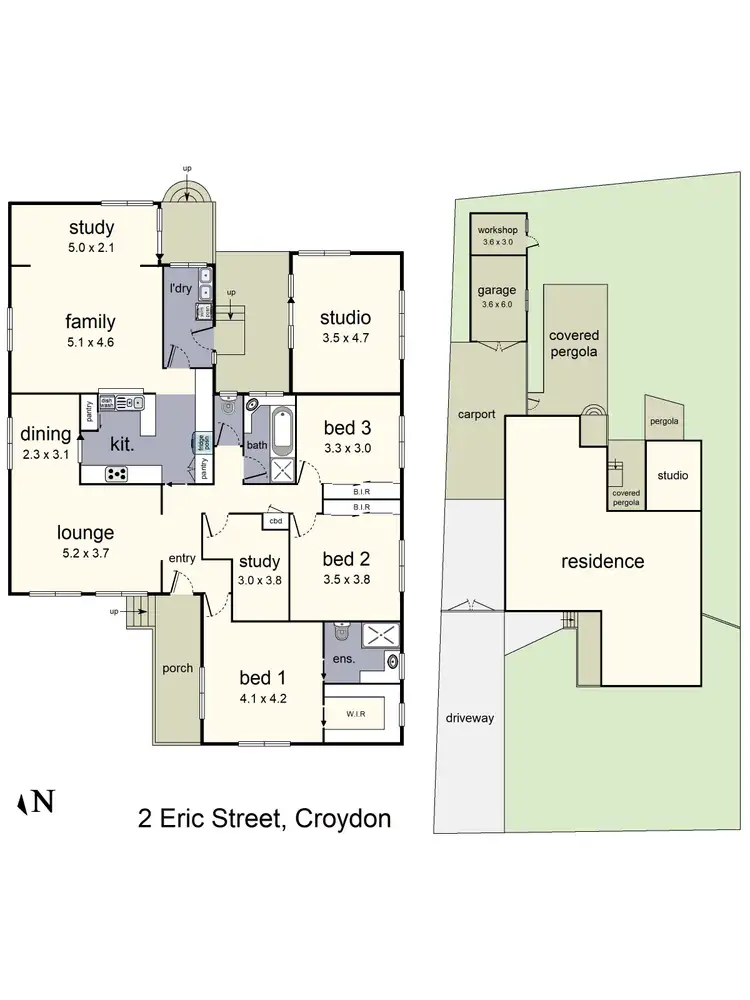 Floorplan of Homely house listing, 2 Eric Street, Croydon VIC 3136