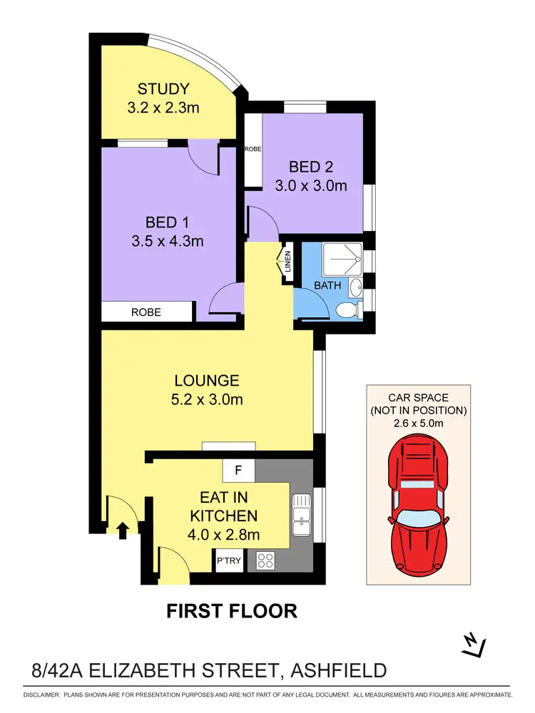 Floorplan of Homely apartment listing, 8/42A Elizabeth Street, Ashfield NSW 2131