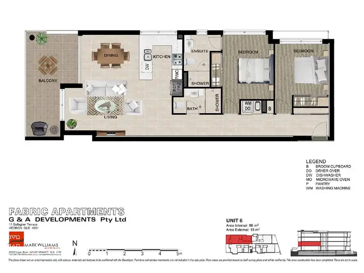 Floorplan of Homely apartment listing, 6 / 11 Gallagher Terrace, Kedron QLD 4031
