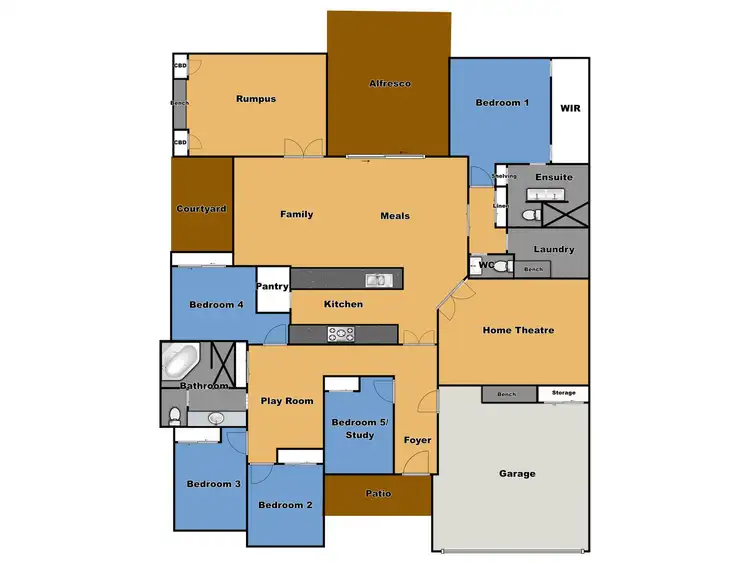 Floorplan of Homely house listing, 20 Lilydale Terrace, Dubbo NSW 2830