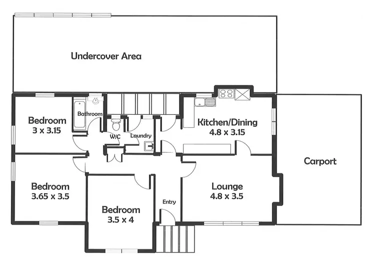 Floorplan of Homely house listing, 6 Charles Street, Murray Bridge SA 5253