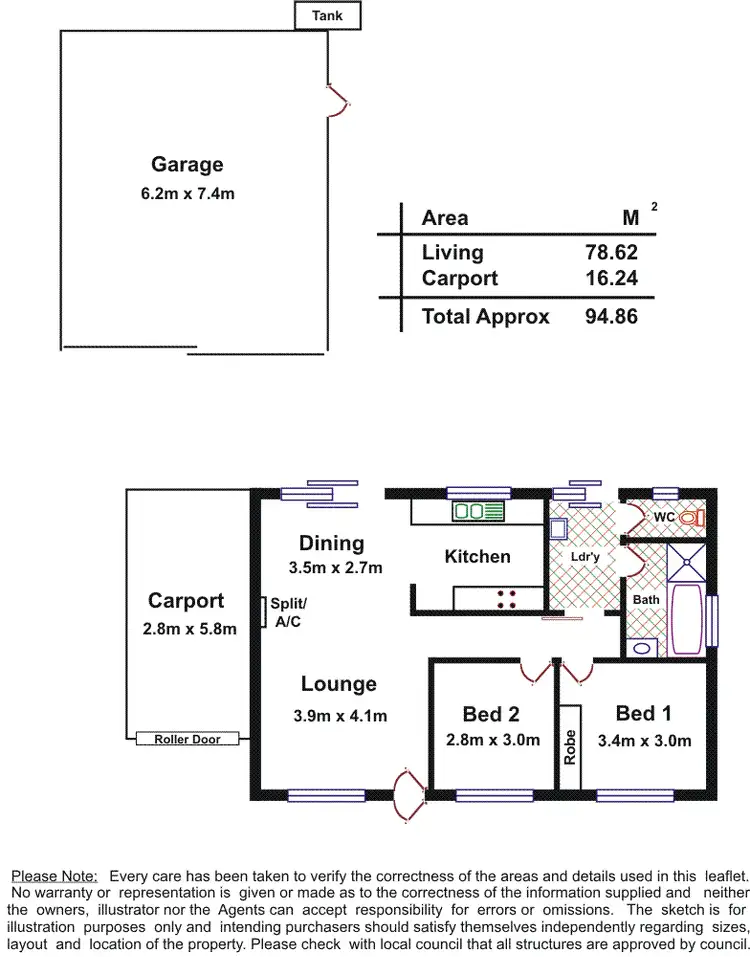 Floorplan of Homely house listing, 22 Moulds Crescent, Smithfield SA 5114