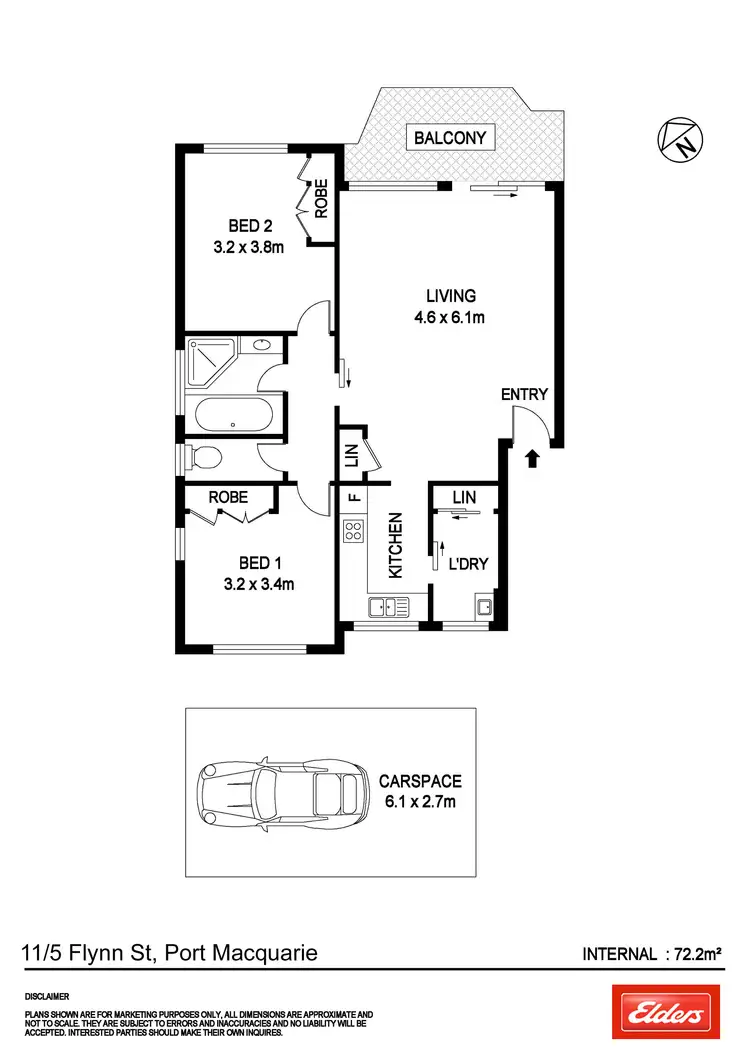 Floorplan of Homely unit listing, 11/5-7 Flynn Street, Port Macquarie NSW 2444