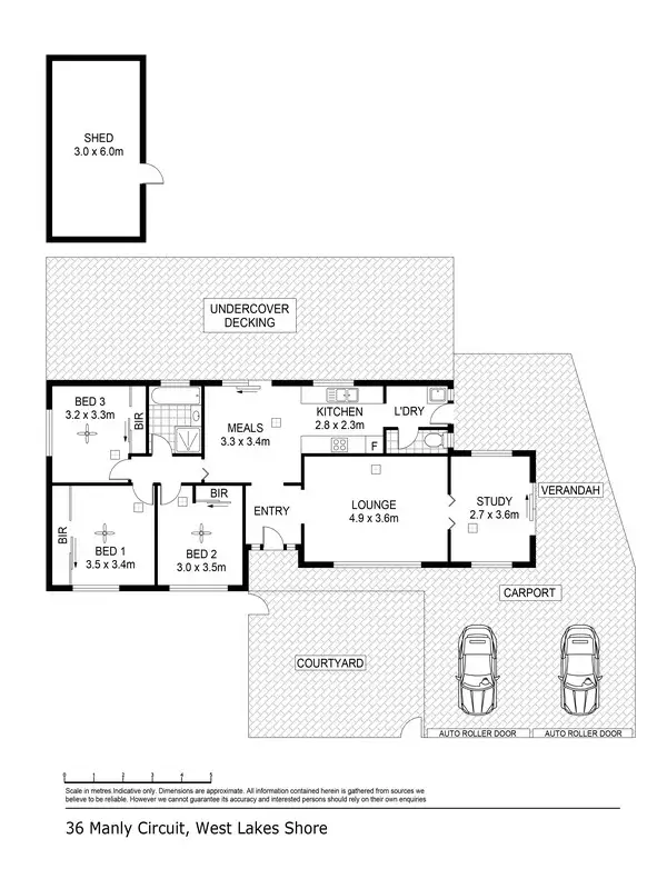 Floorplan of Homely house listing, 36 Manly Circuit, West Lakes Shore SA 5020