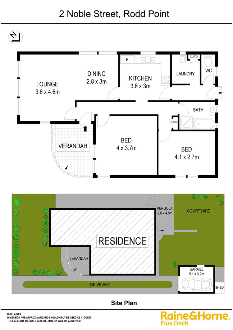 Floorplan of Homely house listing, 2 Noble Street, Rodd Point NSW 2046