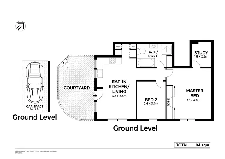 Floorplan of Homely apartment listing, 3/8 Kensington Road, Summer Hill NSW 2130