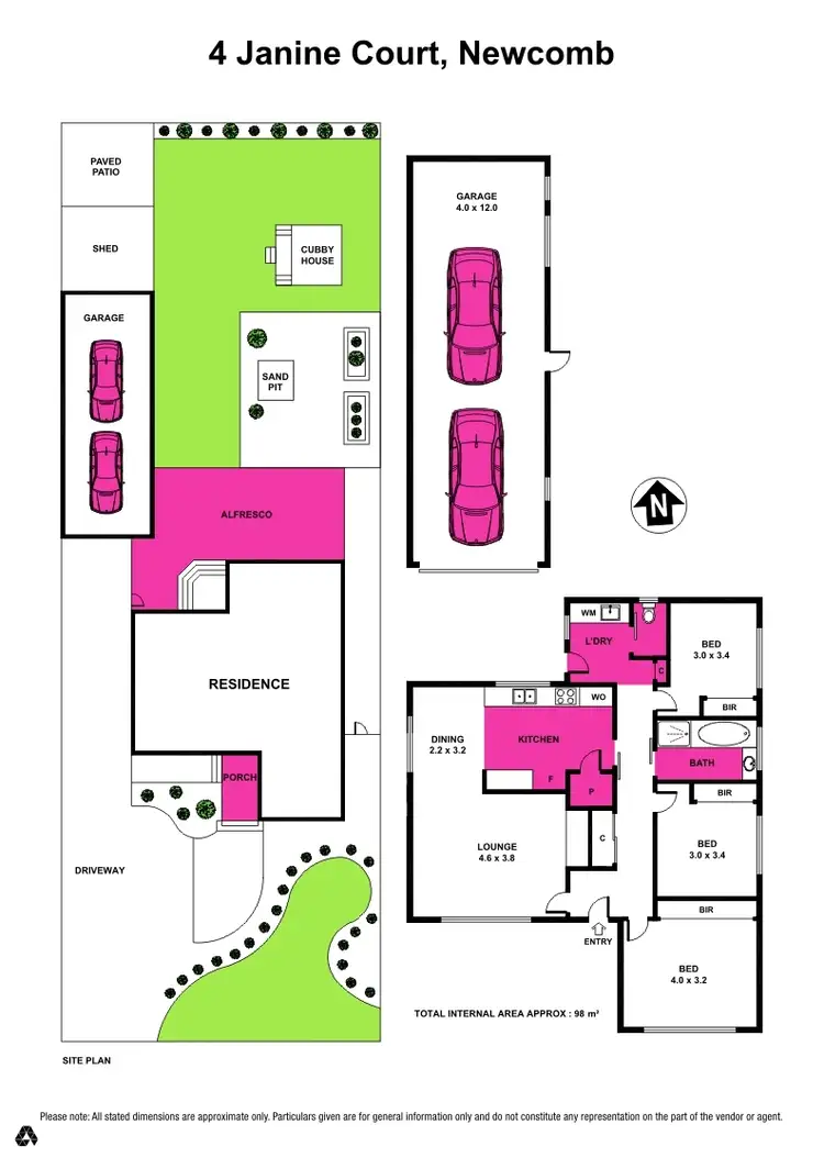 Floorplan of Homely house listing, 4 Janine Court, Newcomb VIC 3219