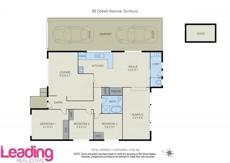 Floorplan of Homely house listing, 69 Dobell Avenue, Sunbury VIC 3429