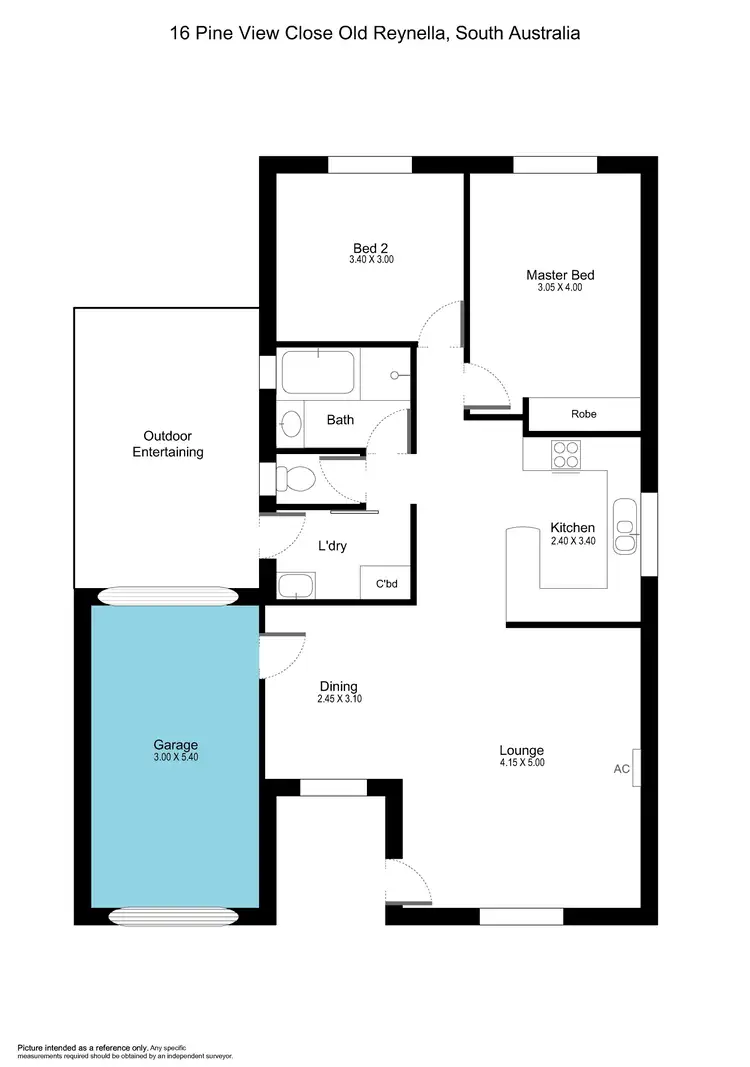 Floorplan of Homely house listing, 16 Pine View Close, Old Reynella SA 5161