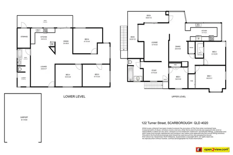 Floorplan of Homely house listing, 122 TURNER STREET, Scarborough QLD 4020