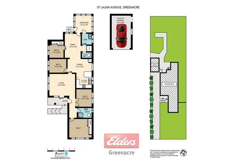 Floorplan of Homely house listing, 57 Lauma Avenue, Greenacre NSW 2190