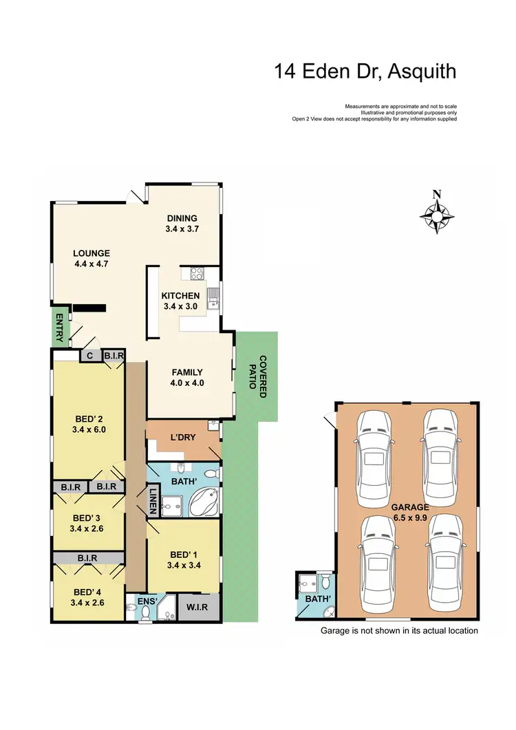 Floorplan of Homely house listing, 14 Eden Drive, Asquith NSW 2077