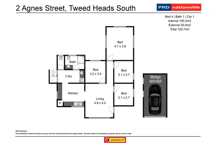Floorplan of Homely house listing, 2 Agnes Street, Tweed Heads South NSW 2486