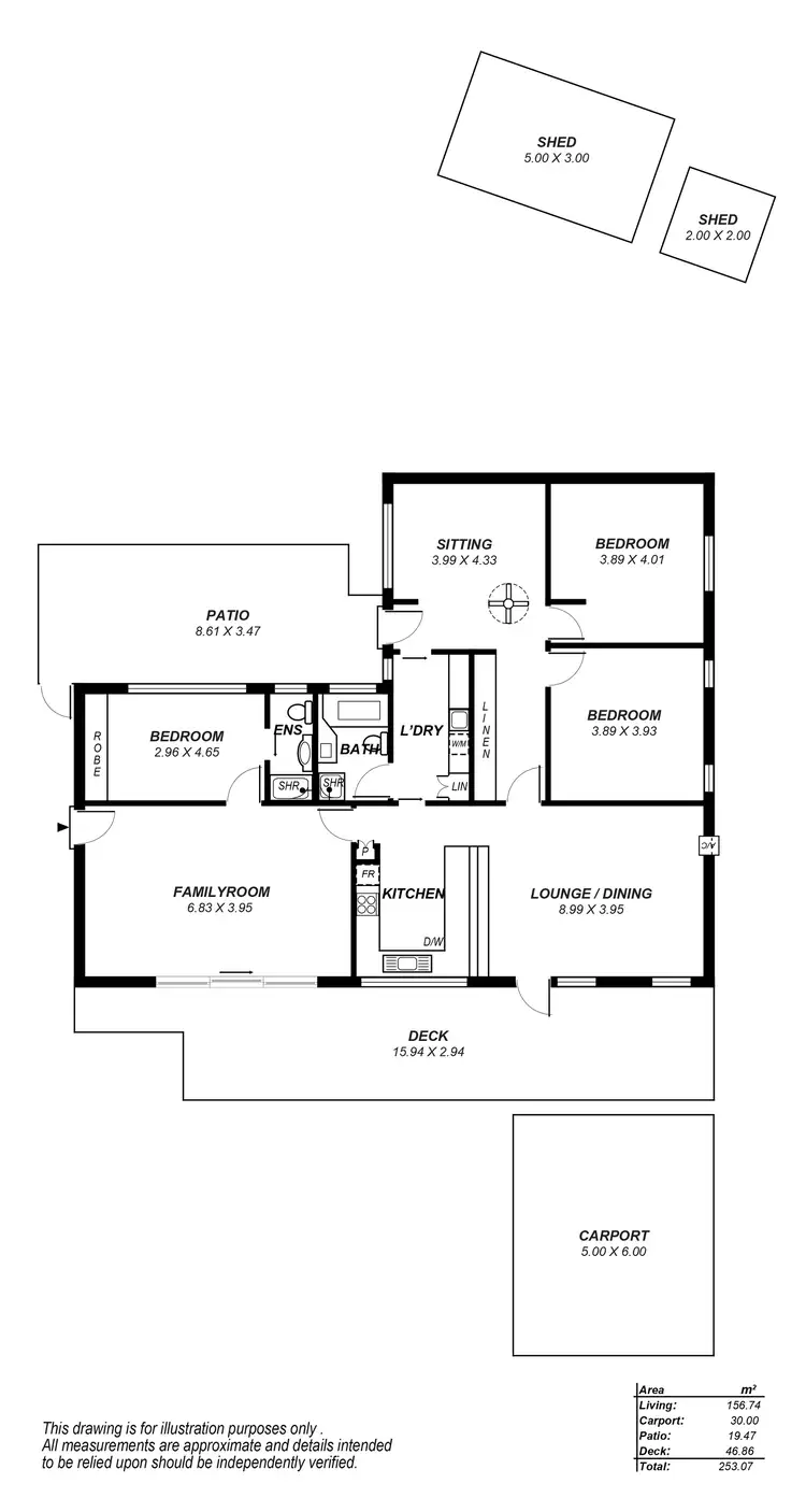 Floorplan of Homely house listing, 5 Malvern Court, Aberfoyle Park SA 5159