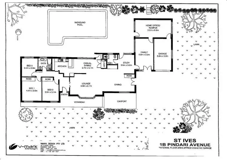 Floorplan of Homely house listing, 1b Pindari Ave, St Ives NSW 2075