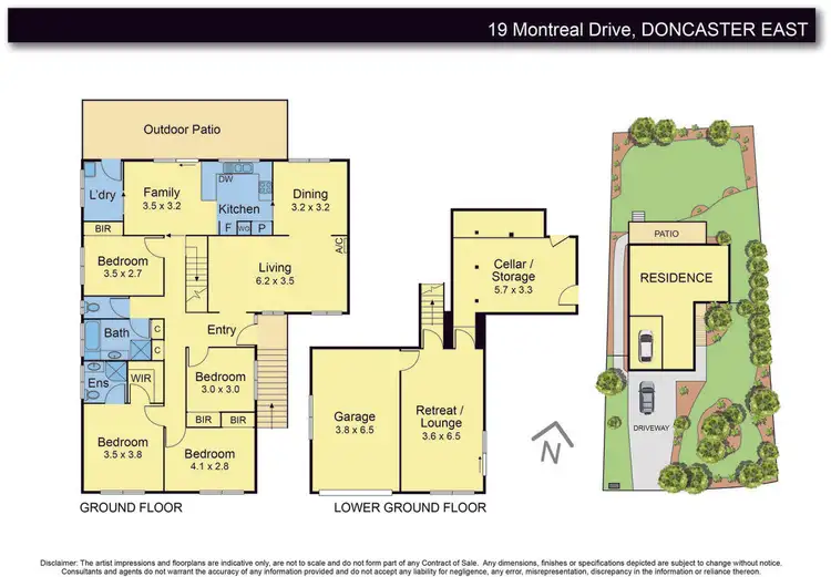 Floorplan of Homely house listing, 19 Montreal Drive, Doncaster East VIC 3109
