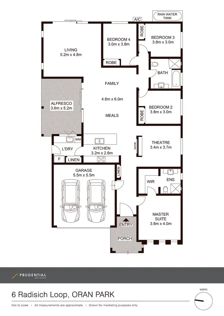 Floorplan of Homely house listing, 6 Radisich Loop, Oran Park NSW 2570
