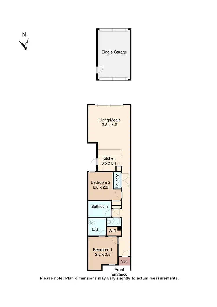 Floorplan of Homely house listing, 43 Warburton Drive, Lucas VIC 3350