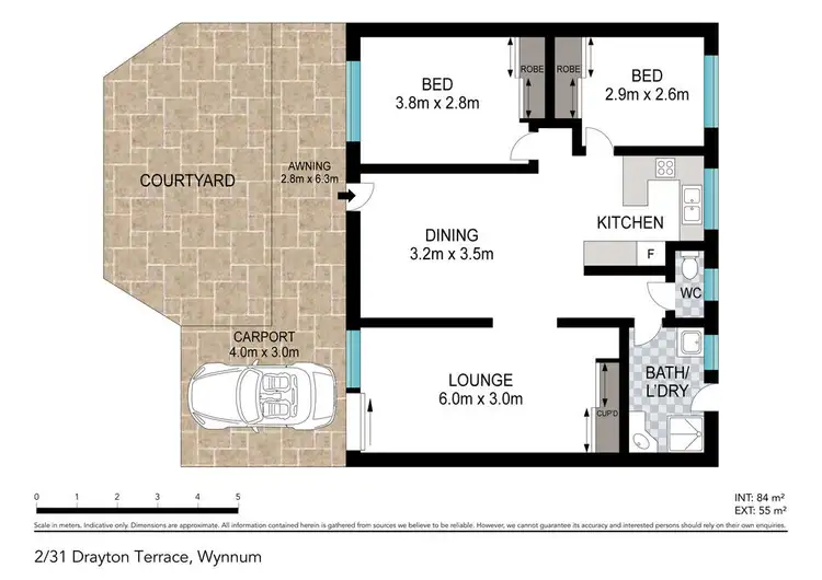 Floorplan of Homely townhouse listing, 2/31 DRAYTON TERRACE, Wynnum QLD 4178