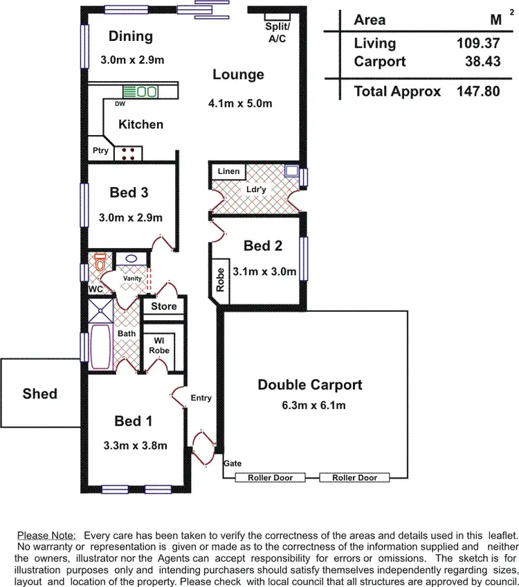 Floorplan of Homely house listing, 4 Isabel Road, Munno Para West SA 5115