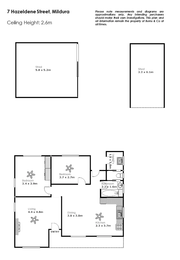 Floorplan of Homely house listing, 7 Hazeldene Street, Mildura VIC 3500